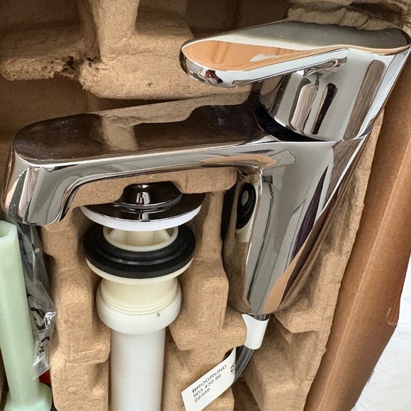 Ikea BROGRUND Bathroom Faucet, Chrome Plated - New In Box - Picture 2 of 7